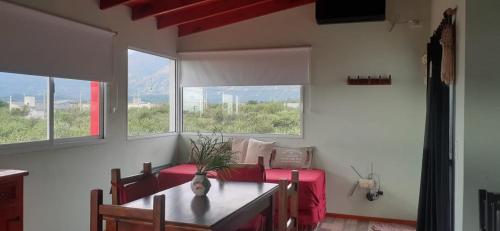 Et opholdsområde på Cabañas Merlina