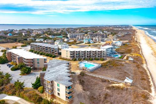 an aerial view of a resort and the beach at C323C - Keep On Duckin' in Duck
