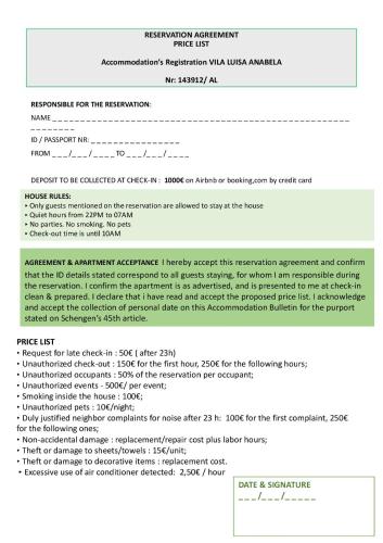 a letter of recommendation from the inspector general in a document at Vila Luisa Anabela Piscine et Jacuzzi only family in Albufeira