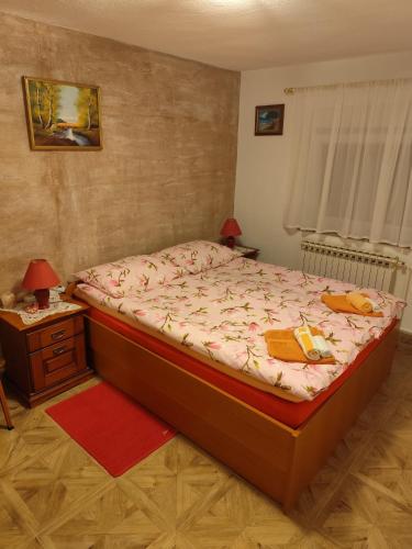 Ένα ή περισσότερα κρεβάτια σε δωμάτιο στο Apartments with parking space Hreljin Ogulinski, Gorski kotar - 24798