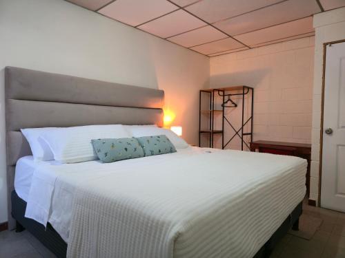 Ένα ή περισσότερα κρεβάτια σε δωμάτιο στο New House in Ciudad Merliot