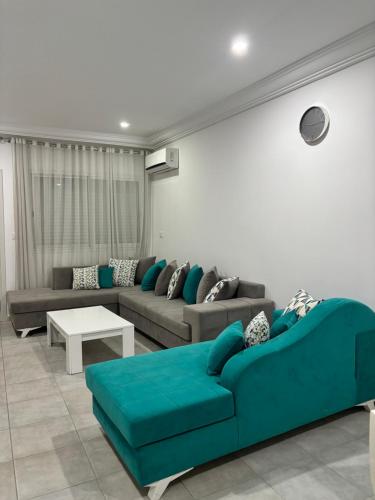 Un lugar para sentarse en Appartement Pied dans l'eau Dar Karima