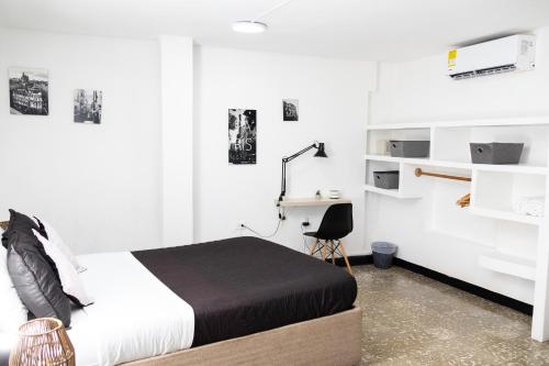Cama o camas de una habitación en Casa Agena
