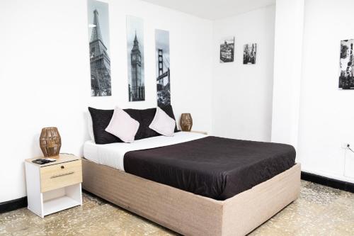 Cama o camas de una habitación en Casa Agena
