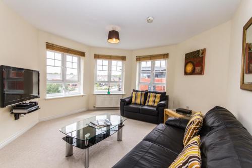 A seating area at Sawadee Apartments 