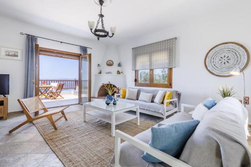 Posezení v ubytování Villa Margini, Aegean Views , Pool Villa, Skopelos