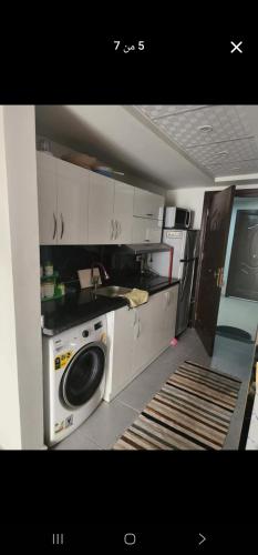 Η κουζίνα ή μικρή κουζίνα στο شاليه خاص بمنتجع اسكاندك ريزورت