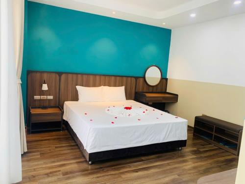 Кровать или кровати в номере BlueSeavia