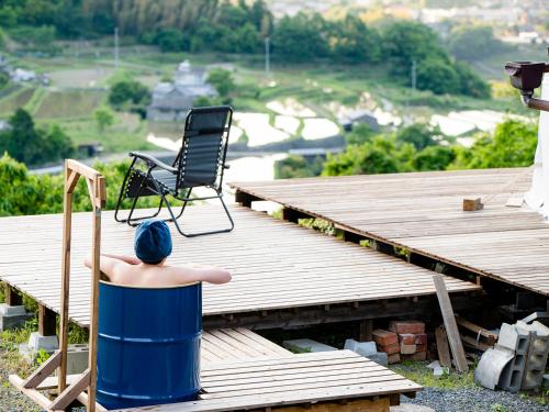 Landskap semula jadi dekat dengan rumah percutian