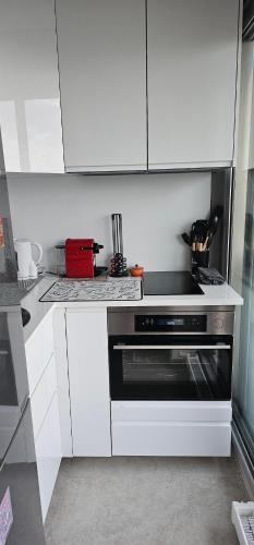 Dapur atau dapur kecil di Charming Studio near La Défense - Paris