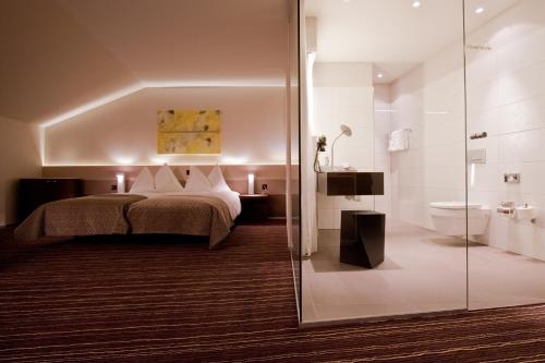 Cama o camas de una habitación en Riverside