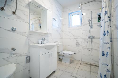 Koupelna v ubytování Villa Skundric