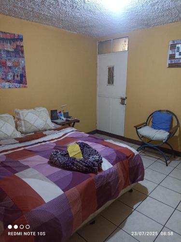 Ένα ή περισσότερα κρεβάτια σε δωμάτιο στο Apartamento Luna Bella