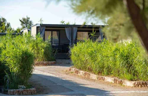 a house with a curtain on the side of a road at Terra Park SpiritoS in Kolan