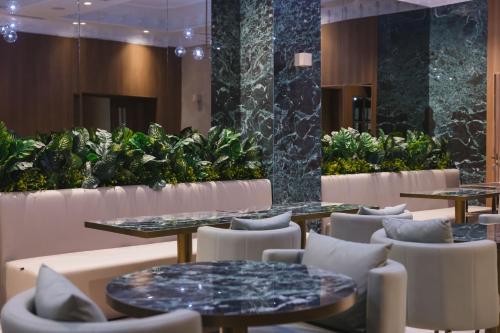 Posezení v ubytování Sazani Hotel
