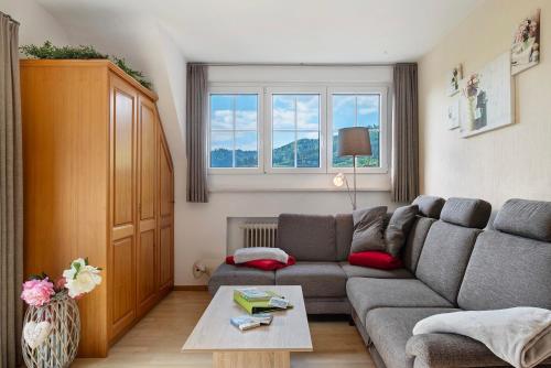 Χώρος καθιστικού στο Ferienwohnung Talblick, 50qm