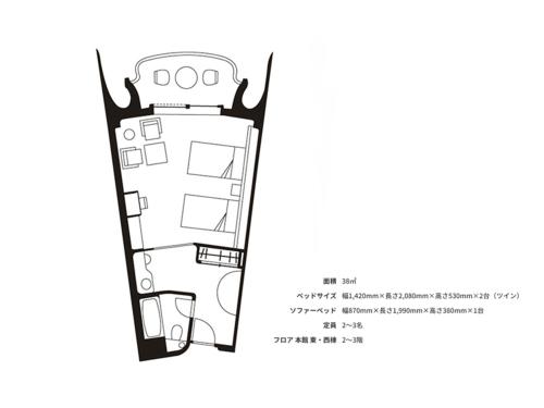 ザ・プリンス箱根芦ノ湖の見取り図または間取り図