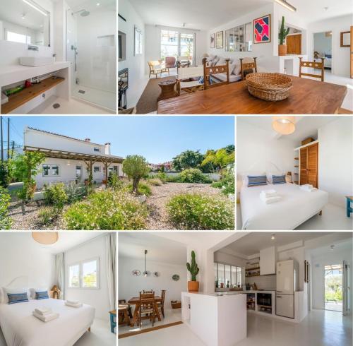 Ένα ή περισσότερα κρεβάτια σε δωμάτιο στο Quiet 2BR House w/ Garden – Near Beach | By Airnest