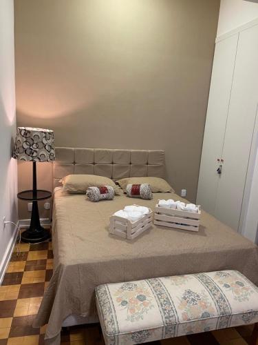 Katil atau katil-katil dalam bilik di Loft de Mérilen - Palácio Quitandinha