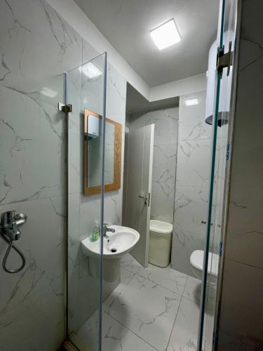 Koupelna v ubytování Tony Apartment