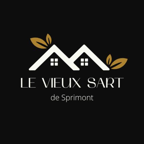 a logo of two houses with leaves on it at Le Vieux Sart de Sprimont in Sprimont