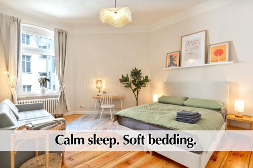 Calm City Escape - 75m2 Central Berlin Altbau-Apartment, 2BR, Smart-TV, Garden photo 5