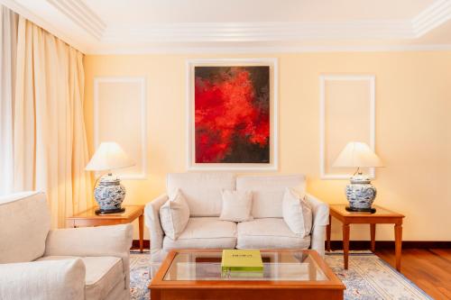Χώρος καθιστικού στο Hotel Botanico y Oriental Spa Garden