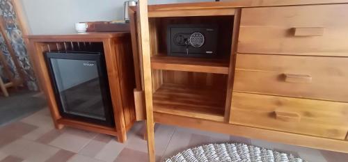 Kuchyň nebo kuchyňský kout v ubytování Pondok Canopée Munduk