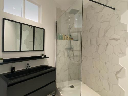 Les Lices tesisinde bir banyo