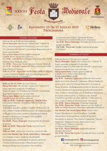 a page of a document with a letter at Lyberty in Randazzo