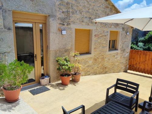 Patio nebo venkovní prostory v ubytování Casa con terraza a 100m de la playa