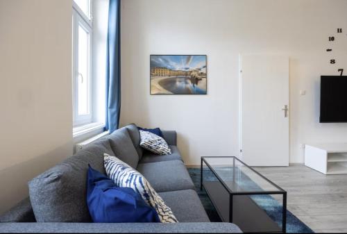 Et opholdsområde på Sapphire Suite