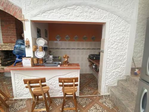 Η κουζίνα ή μικρή κουζίνα στο Casa finca San Martín