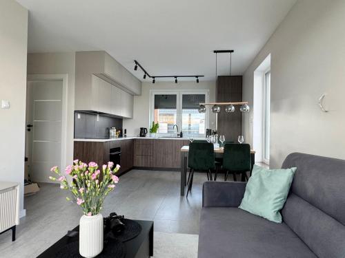 Η κουζίνα ή μικρή κουζίνα στο Dom przy Żurawiej