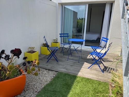 Κήπος έξω από το Chambre d'Hôtes de la Grande Greve