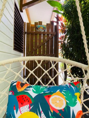Un balcón o terraza en Bungalow la tipik