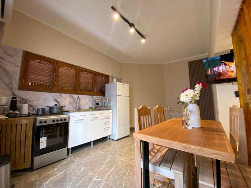 Kuchyň nebo kuchyňský kout v ubytování Apart Catamarca 109