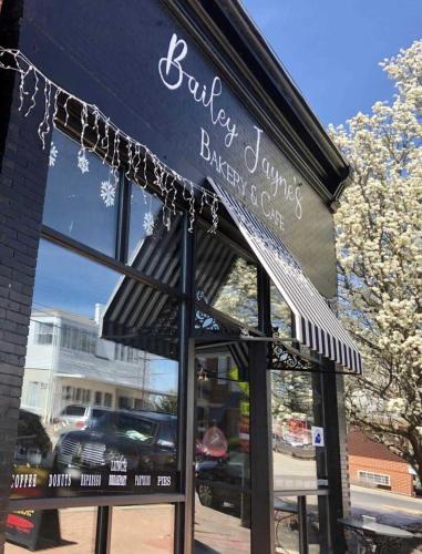 a store with awning over the entrance to a store at The Gem Vacation Rental in Walton