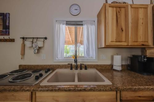 Dapur atau dapur kecil di Saddlehorn Ridge Cabin