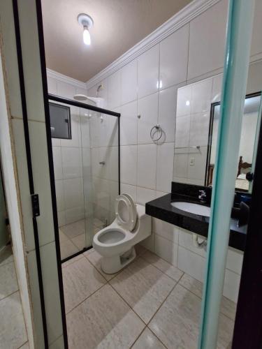 Phòng tắm tại Pousada Essência da Canastra