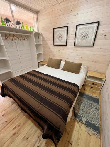 Postel nebo postele na pokoji v ubytování forest house - Cabaña para 4