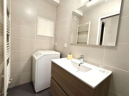 Bilik mandi di Appartement 2 pièces cabine à Praz-sur-Arly - 6 personnes avec parking - FR-1-603-127