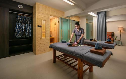 Lázně a/nebo wellness v ubytování Amira Hotel Bắc Ninh