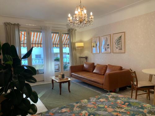 Posezení v ubytování Spacious appartement near the beach