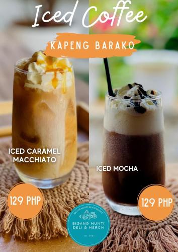 a collage of two different iced coffee drinks at Sea View Cabin in Lobo in Batangas City