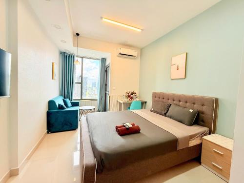Χώρος καθιστικού στο Saigon Downtown - Rivergate Residence