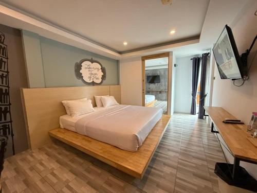 TV a/nebo společenská místnost v ubytování Sor Kor Sor Resort