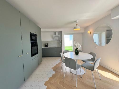 Køkken eller tekøkken på Le Duplex Mitterrand, Centre de Saint Jacques