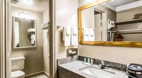 Koupelna v ubytování Quality Inn