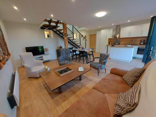 Η κουζίνα ή μικρή κουζίνα στο L'Atelier des hirondelles